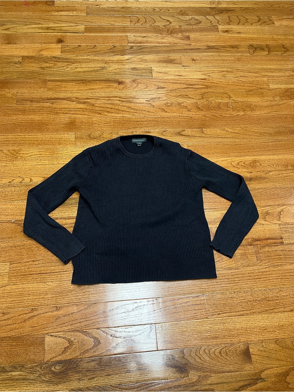 Men's gray Ribbed Crewneck Sweater Banana Republic vintage